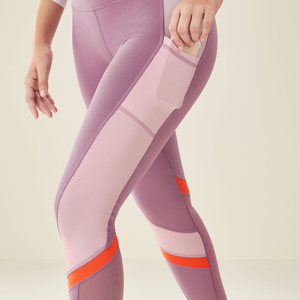FABLETICS SALAR MESH POCKET LEGGING PINK M L XXL
